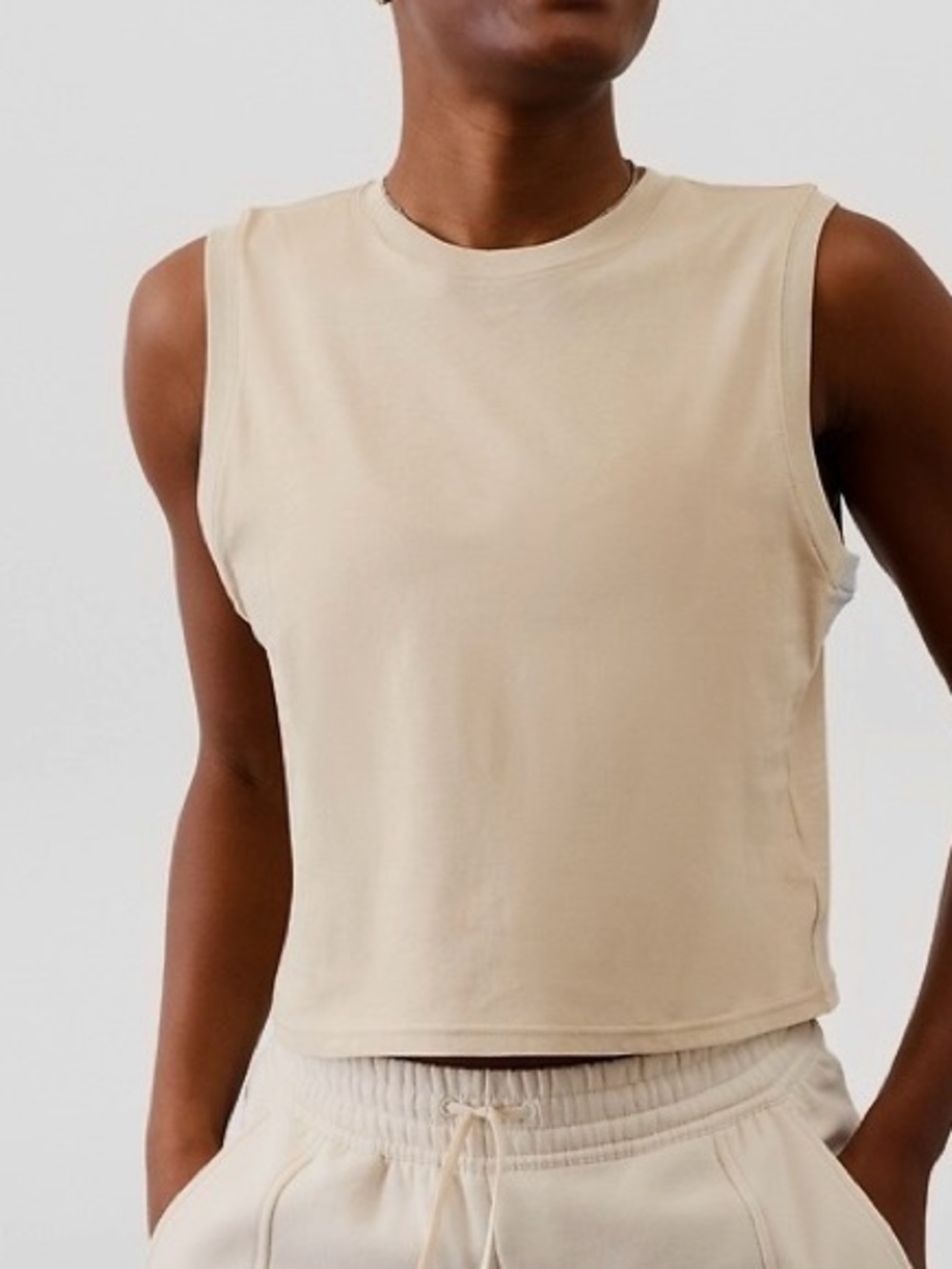 ATHLETA True Cotton Crop Tank